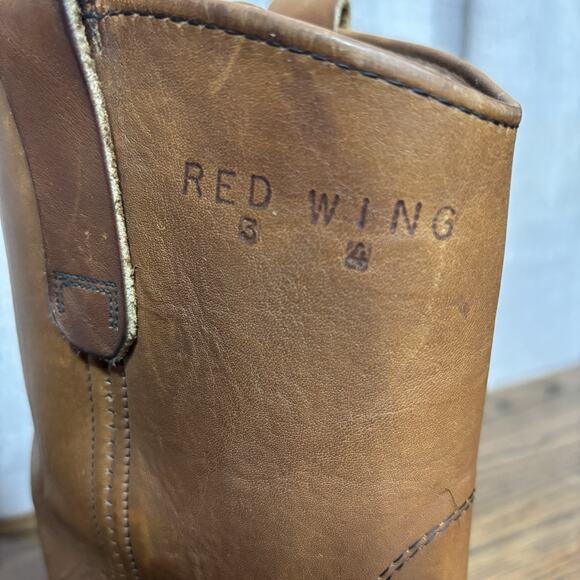 Vintage Red Wing Pecos 1178 Pull-On Work Boots Men’s 8D Brown Leather USA Made - Picture 5 of 8